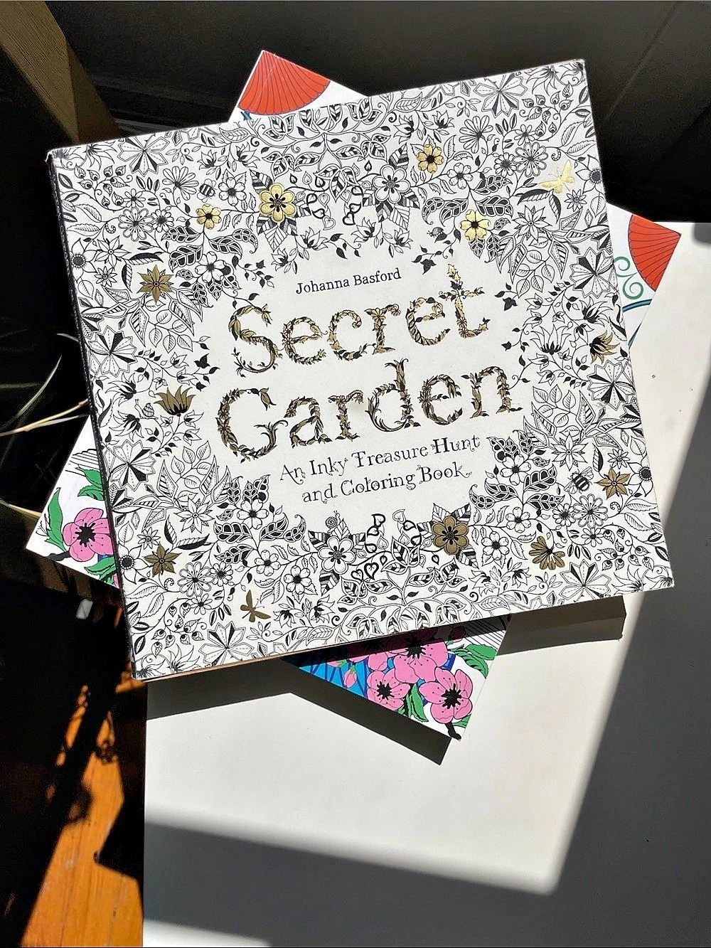 2 coloring books! The Ink House Secret Garden & The Beautiful Coloring Book for